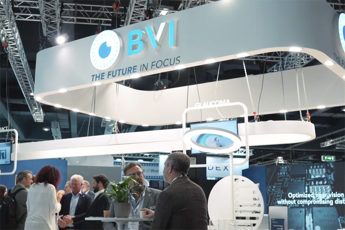 BVI® exhibition booth at an event